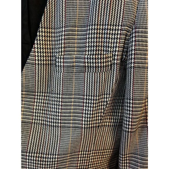 VINTAGE Gilmor Womens Lined Black White Houndstooth Blazer READ Size 10 (5176) - Picture 6 of 8